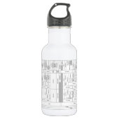Texas Stratigraphic Chart Water Bottle Edelstahlflasche (Vorderseite)