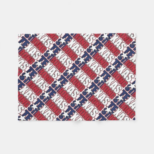 Texas-Strong Fleecedecke (Vorderseite (Horizontal))