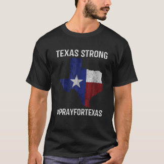 Texas Strong Gebet for Texas Flag Map Vintag T-Shirt