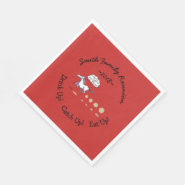 Texas Style GRILLEN Family Wiedersehen Niedlich Pf Serviette