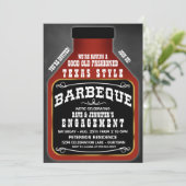 Texas Style GRILLEN Party Einladungen (Stehend Vorderseite)