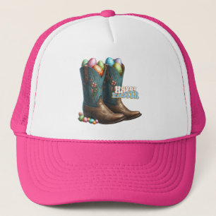 Texas/südwestliche Ostereierstiefel Truckerkappe