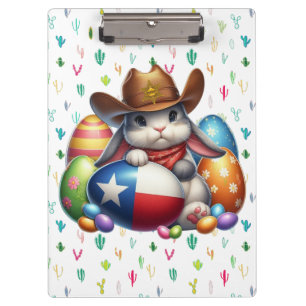 Texas/südwestlicher Osterhasen Klemmbrett