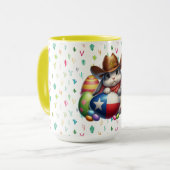 Texas/südwestlicher Osterhasen Tasse (Vorderseite Links)
