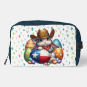Texas/südwestlicher Osterhasen Waschbeutel (Rückseite)