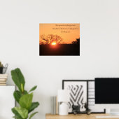 Texas Sunrise, Zitat von Korinthen Poster (Heimbüro)