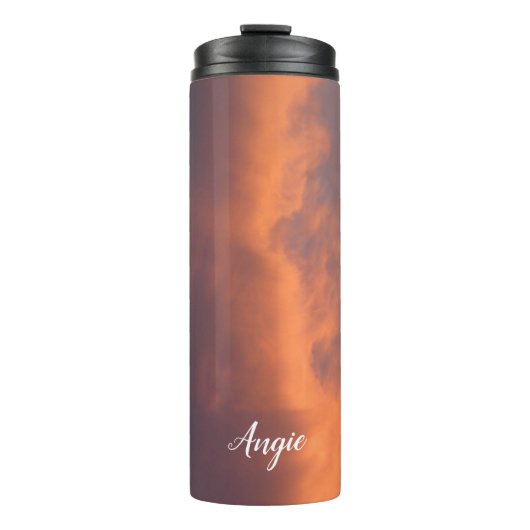 Texas Sunset Jigsaw Puzzle Thermosbecher (Vorderseite)