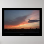 Texas Sunset Poster (Vorne)