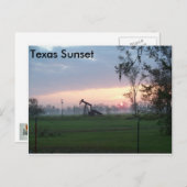 Texas Sunset Postkarte (Vorne/Hinten)
