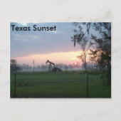 Texas Sunset Postkarte (Vorderseite)
