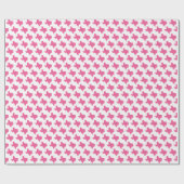 Texas-Symbole, Texas-Staat, rosa Geschenkpapier (Flach)