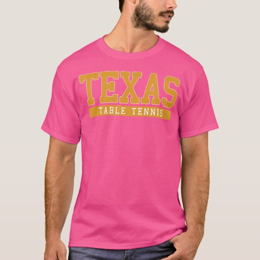 Texas Table Tennis T-Shirt (Vorderseite)