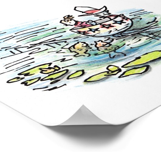 Texas Teacup Ride Print Poster (Ecke)