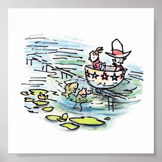 Texas Teacup Ride Print Poster (Vorne)