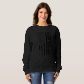 Texas Team Roping - American Flag Sayings Premium Sweatshirt (Vorne ganz)