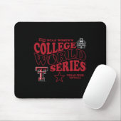 Texas Tech Red Raiders Wcws 2025 Softll Schwarz Mousepad (Mit Mouse)