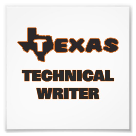 Texas Technical Writer Fotodruck (Vorne)
