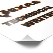 Texas Technical Writer Fotodruck (Ecke)