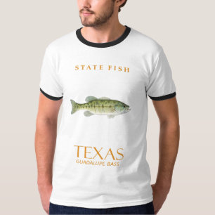 Texas-Territorium schön gefärbter Guadalupe-Barsch T-Shirt
