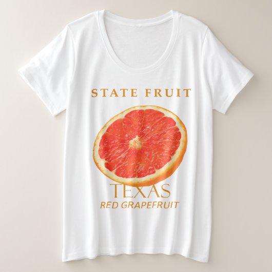 Texas Territory fruits The Grapefruit Große Größe T-Shirt (Design vorne)
