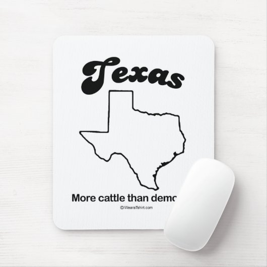 TEXAS - "TEXAS-STAATS-MOTTO" T - Shirts und Gang Mousepad (Mit Mouse)