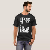Texas Texas Texas Form Texas Zuhause-Staat T-Shirt (Vorne ganz)