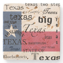 Texas Text Design mit Texas-Flag