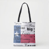 Texas Text Design mit Texas-Flag Tasche (Vorderseite)