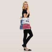 Texas Text Design mit Texas-Flag Tasche (Am Model)
