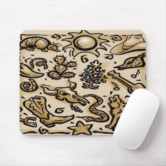 Texas Thang Mousepad (Mit Mouse)