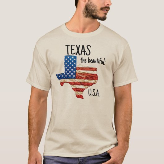TEXAS the beautiful USA T-Shirt (Vorderseite)