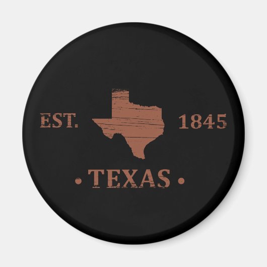 texas the lone star Staat-Kontur Magnet (Vorne)