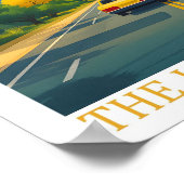 Texas the Lone Star Staat USA Travel Place Poster (Ecke)