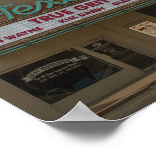 Texas Theater San Angelo Poster (Ecke)