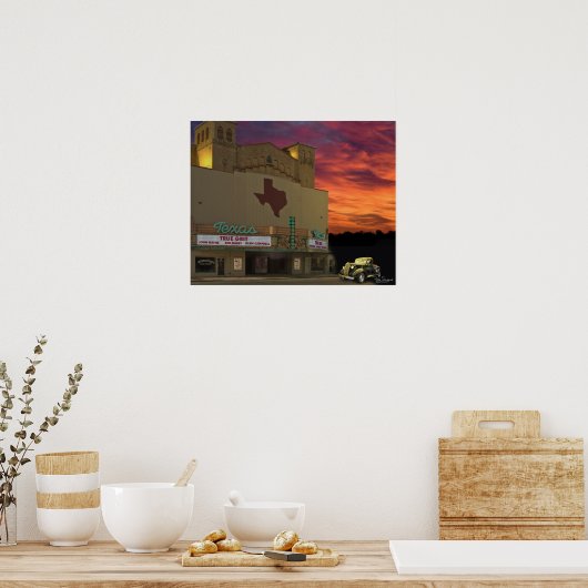 Texas Theater San Angelo Poster (Küche)