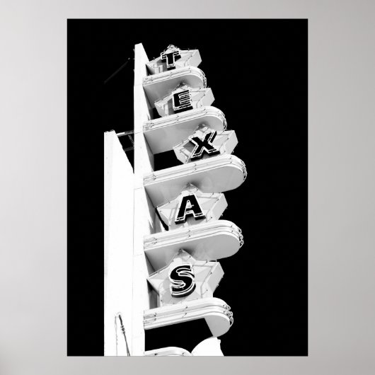 Texas Theater-Zeichen - Poster (Vorne)