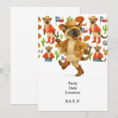 Texas themed for Cat Lovers Einladung (Vorne/Hinten)