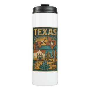 Texas Thermal Tumbler - isolierter Edelstahl Thermosbecher