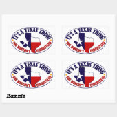 Texas Thing Rechteckiger Aufkleber (Blatt)