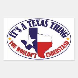 Texas Thing Rechteckiger Aufkleber