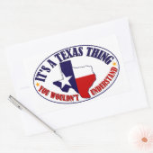 Texas Thing Rechteckiger Aufkleber (Umschlag)