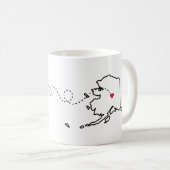Texas to Alaska - Heart2Heart Kaffeetasse (VorderseiteRechts)