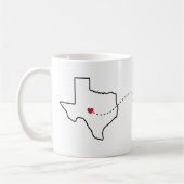 Texas to Arkansas - Heart2Heart Kaffeetasse (Links)