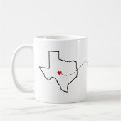 Texas to Connecticut - Heart2Heart Kaffeetasse (Links)