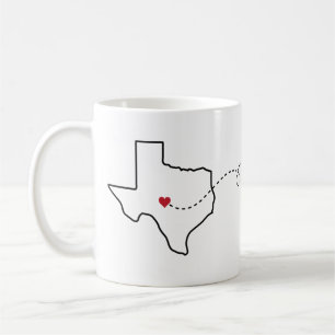 Texas to Louisiana - Heart2Heart Kaffeetasse