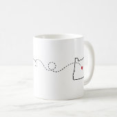 Texas to Oregon - Heart2Heart Kaffeetasse (VorderseiteRechts)