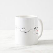 Texas to Pennsylvania - Heart2Heart Kaffeetasse (VorderseiteRechts)