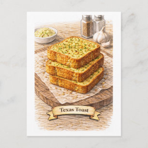 Texas Toast (Amerikanische Lebensmittelreihe) Postkarte