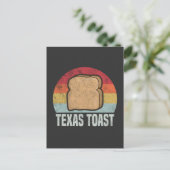Texas Toast Retro Vintag 1970er Postkarte (Stehend Vorderseite)