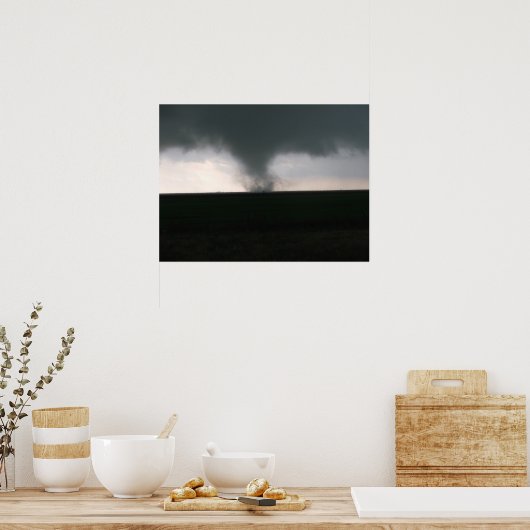 "Texas Tornado" Poster (Küche)